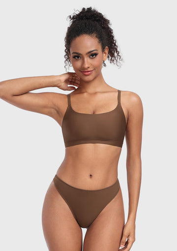 Wireless Seamless Comfort Bralette Cami Unlined Sports Bra Breathable