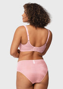 Starry Night Lightly Lined Lightly Padded Plus Size Pink Balconette Bra-3