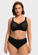 Braveaf Skylark Breathable Lightweight Supportive Jacquard Mesh Wide Strap 3/4 Cup Comfort Bra-7