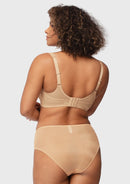 Starry Night Lightly Lined Lightly Padded Plus Size Pink Balconette Bra-7