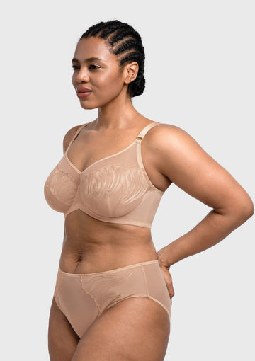 Braveaf Luxe Bloom Plus Size Unlined Underwire Bra - 0