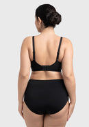 Comfortable Wireless Push Up Plunge Bra with Padded V Lift-9