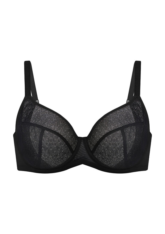 Bramela Willa Wave Plus Size Breathable Mesh Unlined Non-padded Full Coverage Underwire Bra