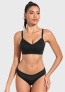Wireless Seamless Comfort Bralette Full Coverage V-neck for Backless-2