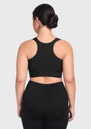 Braveaf PowerMove High Support Zip Front Sports Bra Wireless No Bounce Adjustable Wide Straps-7