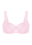 Starry Night Lightly Lined Lightly Padded Plus Size Pink Balconette Bra-4