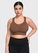 Bramela FlexCore High Impact Racerback Sports Bra Adjustable Support Full Coverage Fit-6