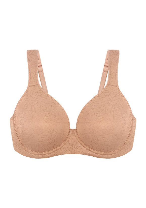 Braveaf Joan Comfortzone Soft T-Shirt Full Coverage Unlined Unpadded Underwire Plus Size Minimizer Bra Everyday Bra