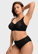 Braveaf Skylark Breathable Lightweight Supportive Jacquard Mesh Wide Strap 3/4 Cup Comfort Bra-9