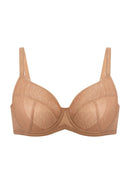 Bramela Willa Wave Plus Size Breathable Mesh Unlined Non-padded Full Coverage Underwire Bra-5