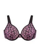 Braveaf Leopard wild Unlined Plus Size Breathable Soft Mesh No Padding Underwire Bra-13