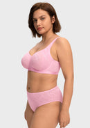 Braveaf Skylark Breathable Lightweight Supportive Jacquard Mesh Wide Strap 3/4 Cup Comfort Bra-4