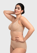 Braveaf Auri Seamless Lace Support Bra Full Coverage Underwire Comfort Fit-10