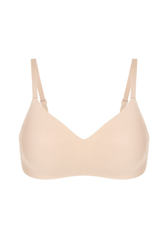 Braveaf Ada Buttery Soft V-Neck Wireless Comfortable Bra No Underwire Supportive T-shirt Push Up Bralettes Plunge Seamless