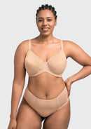 Bramela Willa Wave Plus Size Breathable Mesh Unlined Non-padded Full Coverage Underwire Bra-11