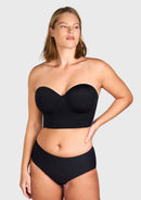 Braveaf Longline Strapless Underwire Full Coverage Corset Bra-15