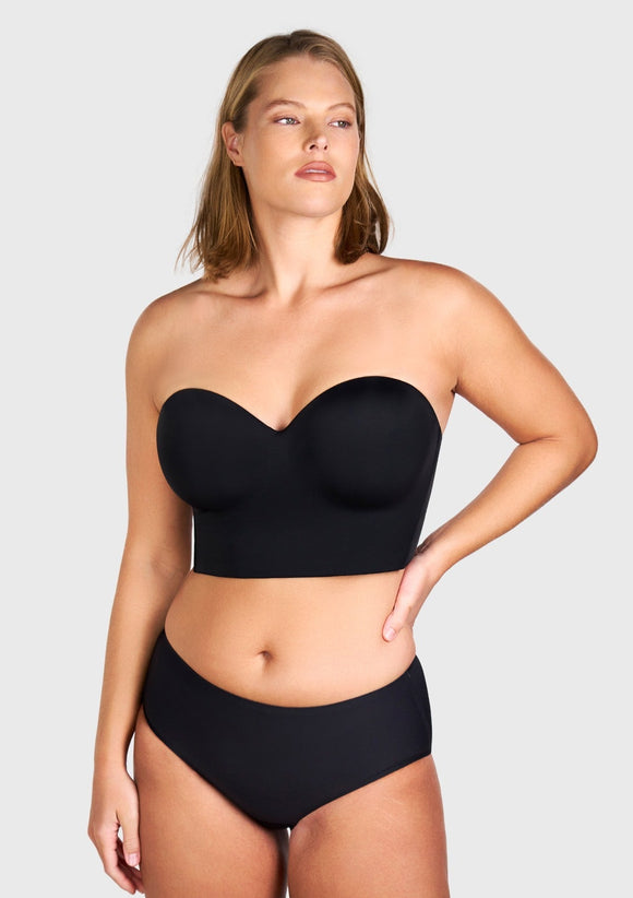 Braveaf Longline Strapless Underwire Full Coverage Corset Bra