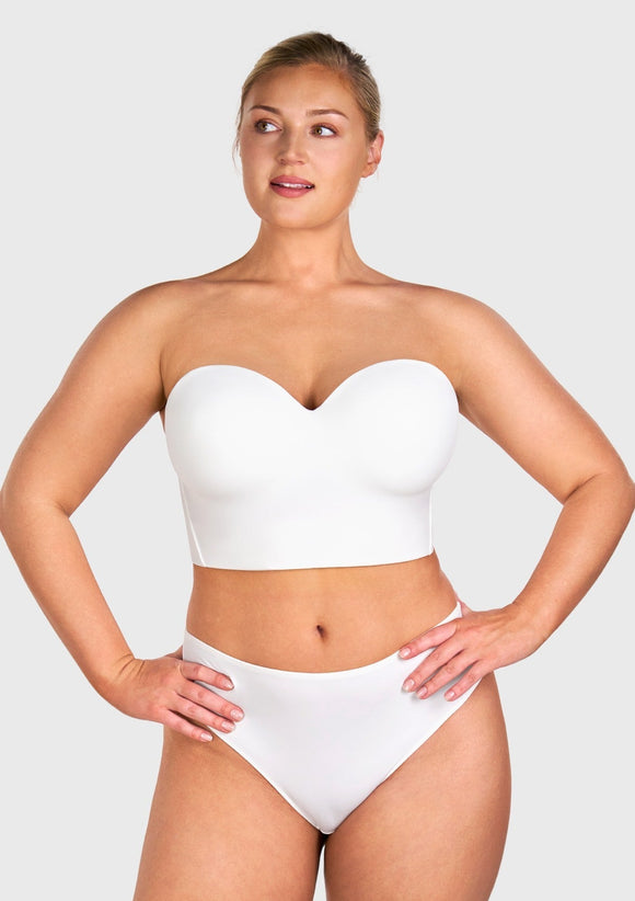 Braveaf Longline Strapless Underwire Full Coverage Corset Bra
