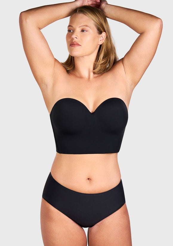 Braveaf Longline Strapless Underwire Full Coverage Corset Bra