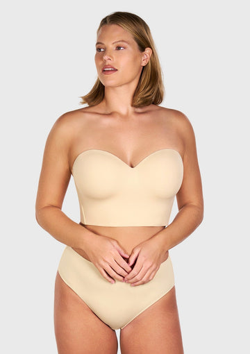 Braveaf Longline Strapless Underwire Full Coverage Corset Bra - 0