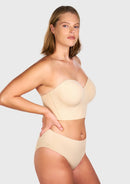 Braveaf Longline Strapless Underwire Full Coverage Corset Bra-3