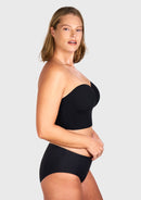 Braveaf Longline Strapless Underwire Full Coverage Corset Bra-18