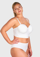 Braveaf Longline Strapless Underwire Full Coverage Corset Bra-11