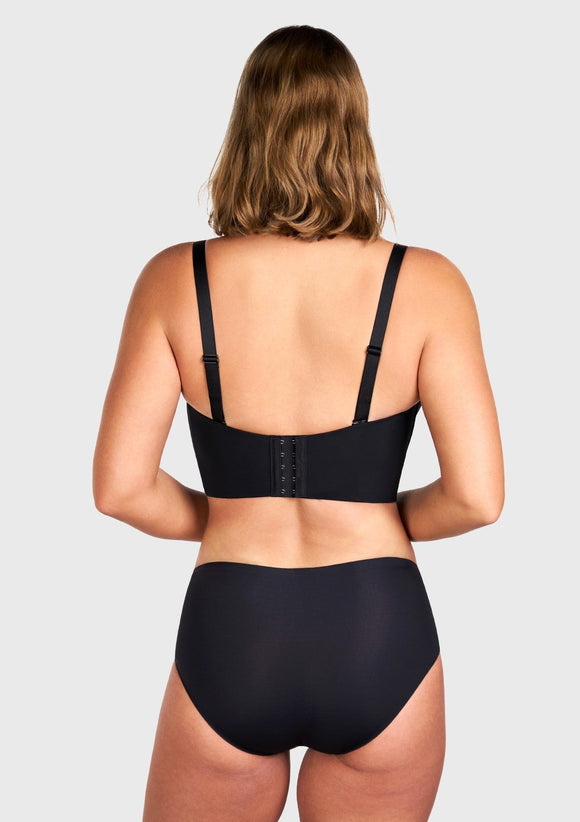 Braveaf Longline Strapless Underwire Full Coverage Corset Bra