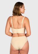 Braveaf Longline Strapless Underwire Full Coverage Corset Bra-5