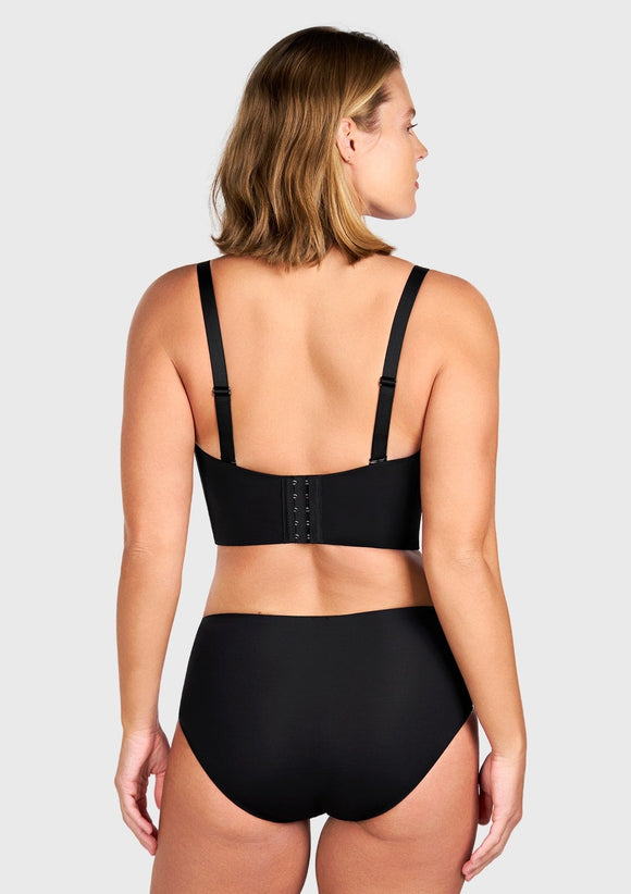 Braveaf Longline Strapless Underwire Full Coverage Corset Bra