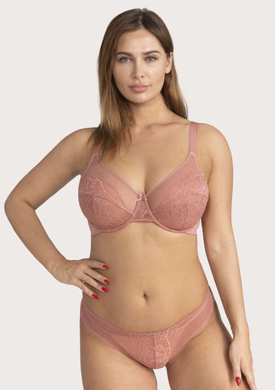 Braveaf Enchante Pink Lace Underwire Bra