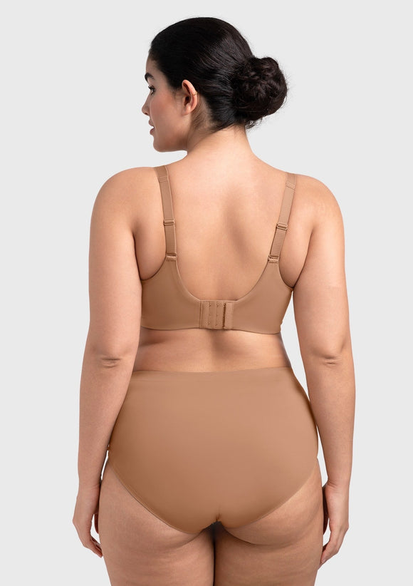 Braveaf Miya SoftSense Comfort Lightly Lined T-shirt Back Smoothing Underwire Plus Size Bra Everyday Bra