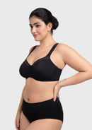 Braveaf Alina Full Coverage Underwire Bra Plus Size Supportive Unlined Adjustable Strap Comfort Fit T-Shirt Style-16