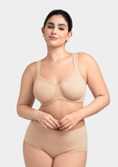 Braveaf Alina Full Coverage Underwire Bra Plus Size Supportive Unlined Adjustable Strap Comfort Fit T-Shirt Style-8