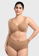 Braveaf Esme Minimizer Bras for Women Plus Size Full Coverage No Padding Unlined T Shirt Bra Seamless Underwire Cool Comfort Daily Bras-2