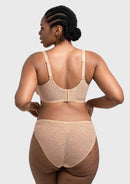 Braveaf Leopard wild Unlined Plus Size Breathable Soft Mesh No Padding Underwire Bra-7