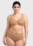 Braveaf Esme Minimizer Bras for Women Plus Size Full Coverage No Padding Unlined T Shirt Bra Seamless Underwire Cool Comfort Daily Bras-1