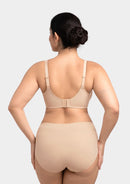 Braveaf Alina Full Coverage Underwire Bra Plus Size Supportive Unlined Adjustable Strap Comfort Fit T-Shirt Style-11