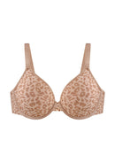 Braveaf Leopard wild Unlined Plus Size Breathable Soft Mesh No Padding Underwire Bra-12